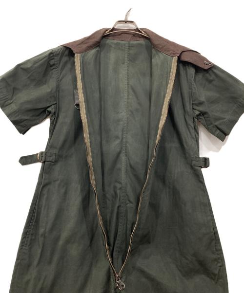 ANTHEM A（アンセム エー）ANTHEM A (アンセム エー) LIGHT OILED COTTON S/S JUMP SUITS オリーブ サイズ:Sの古着・服飾アイテム