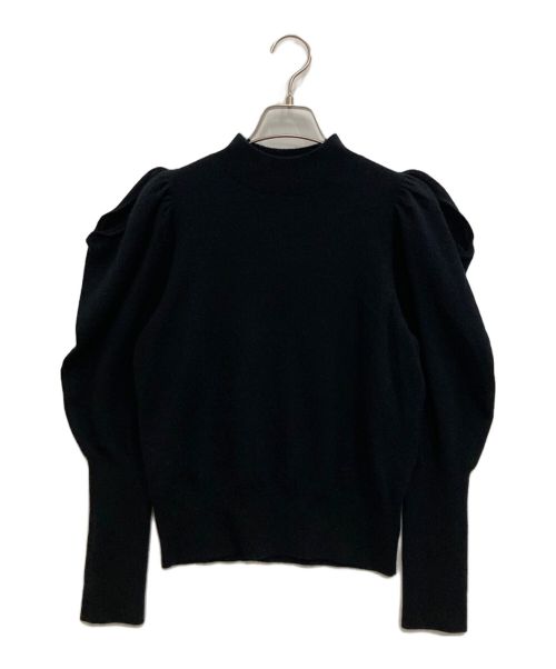 CELFORD（セルフォード）CELFORD (セルフォード) カシミヤ混肩スリットニットプルオーバー ブラック サイズ:Fの古着・服飾アイテム