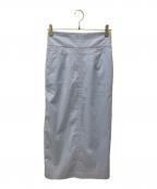 La boutique BonBonラブティックボンボン）の古着「コットンナイロンマキシナロースカート」｜ブルー