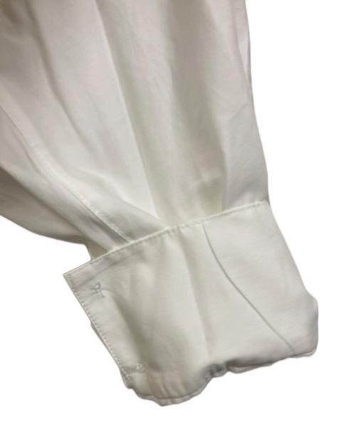 CADUNE（カデュネ）CADUNE (カデュネ) サイドギャザーワンピース ホワイト サイズ:SIZE 36の古着・服飾アイテム