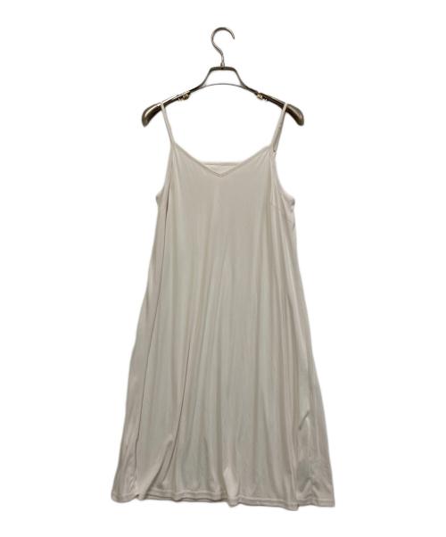 CADUNE（カデュネ）CADUNE (カデュネ) サイドギャザーワンピース ホワイト サイズ:SIZE 36の古着・服飾アイテム