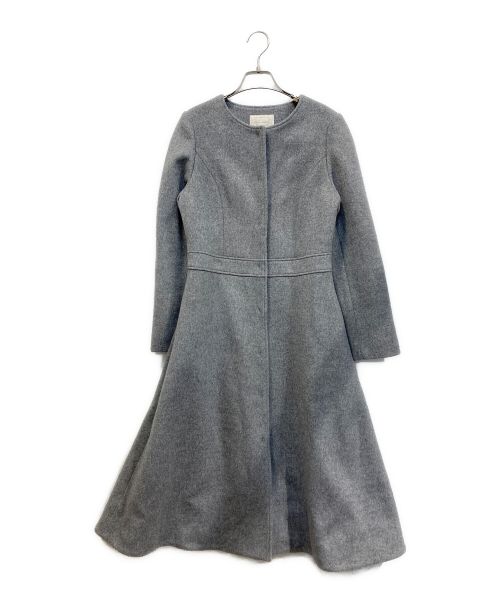 Aveniretoile（アベニールエトワール）Aveniretoile (アベニールエトワール) Super170's切替ロングコート グレー サイズ:SIZE 34の古着・服飾アイテム