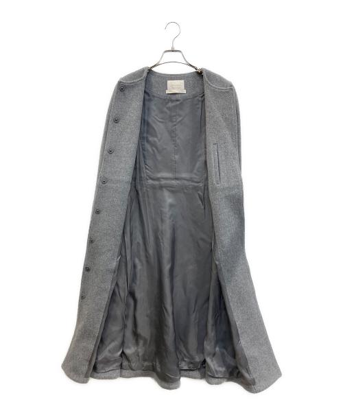 Aveniretoile（アベニールエトワール）Aveniretoile (アベニールエトワール) Super170's切替ロングコート グレー サイズ:SIZE 34の古着・服飾アイテム