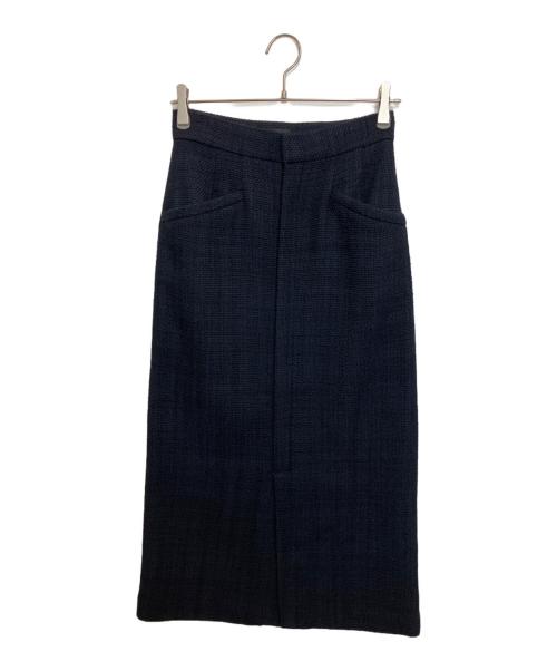 BLENHEIM（ブレンヘイム）BLENHEIM (ブレンヘイム) プレーンツイードロングタイトスカート ネイビー サイズ:S 未使用品の古着・服飾アイテム
