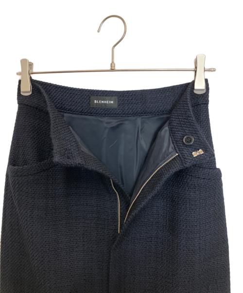 BLENHEIM（ブレンヘイム）BLENHEIM (ブレンヘイム) プレーンツイードロングタイトスカート ネイビー サイズ:S 未使用品の古着・服飾アイテム