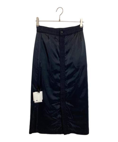 BLENHEIM（ブレンヘイム）BLENHEIM (ブレンヘイム) プレーンツイードロングタイトスカート ネイビー サイズ:S 未使用品の古着・服飾アイテム