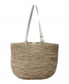 VIOLAd'ORO×Sonny Labelヴィオラドーロ×サニーレーベル）の古着「2WAYラフィアバッグ」｜ベージュ×ホワイト