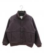 CLANE HOMMEクラネ オム）の古着「Varsity Boa Jacket」｜パープル