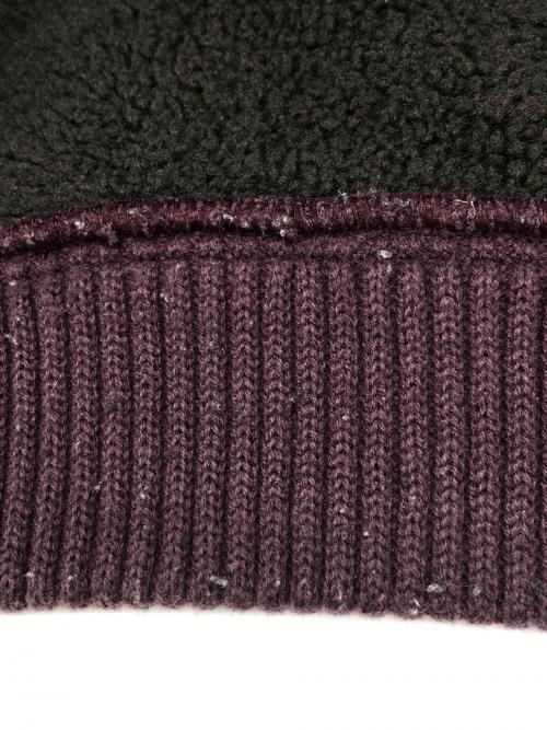 CLANE HOMME（クラネ オム）CLANE HOMME (クラネ オム) Varsity Boa Jacket パープル サイズ:1の古着・服飾アイテム