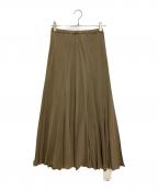 Plageプラージュ）の古着「Washable Fibril ロングスカート」｜ベージュ