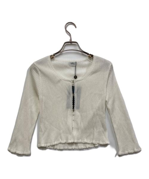 the Barnnet（ザ バーネット）the Barnnet (ザ バーネット) B Hook-Closure Knit Cardigan ホワイト サイズ:FREE 未使用品の古着・服飾アイテム