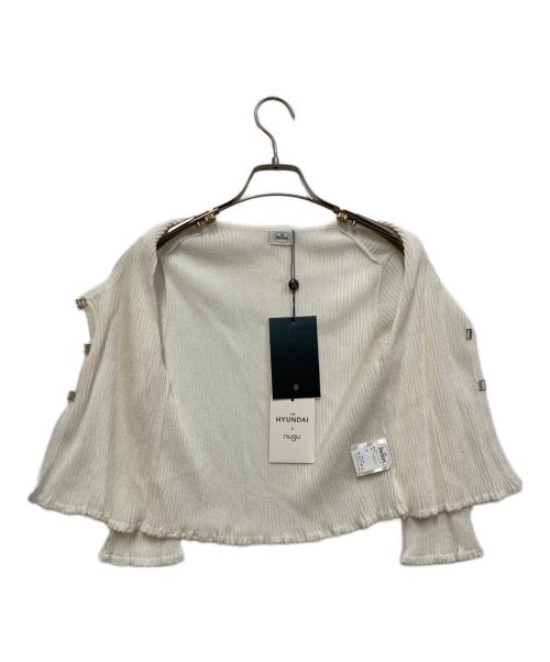 the Barnnet（ザ バーネット）the Barnnet (ザ バーネット) B Hook-Closure Knit Cardigan ホワイト サイズ:FREE 未使用品の古着・服飾アイテム