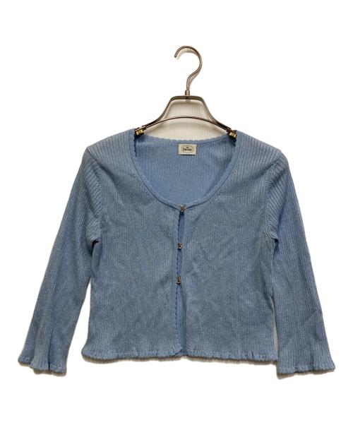 the Barnnet（ザ バーネット）the Barnnet (ザ バーネット) B Hook-Closure Knit Cardigan ブルー サイズ:FREEの古着・服飾アイテム