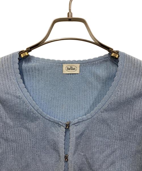 the Barnnet（ザ バーネット）the Barnnet (ザ バーネット) B Hook-Closure Knit Cardigan ブルー サイズ:FREEの古着・服飾アイテム