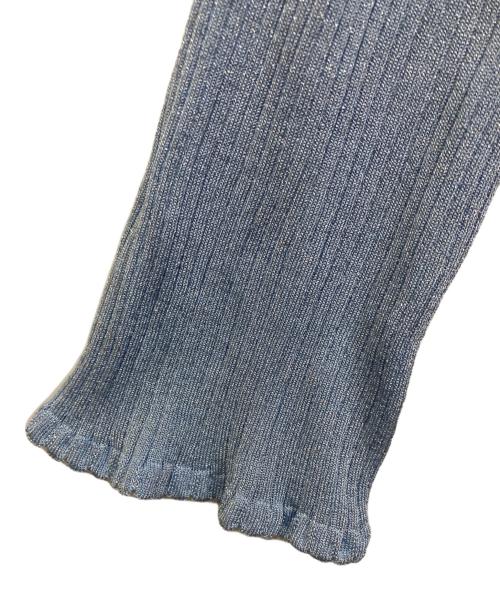 the Barnnet（ザ バーネット）the Barnnet (ザ バーネット) B Hook-Closure Knit Cardigan ブルー サイズ:FREEの古着・服飾アイテム