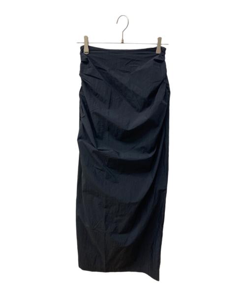 anuke（アンヌーク）anuke (アンヌーク) Tuck Long Skirt ブラック サイズ:38 未使用品の古着・服飾アイテム