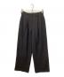CLANE（クラネ）の古着「2WAY STRAIGHT TUCK PANTS」｜ブラック