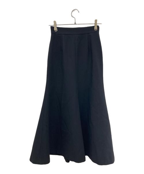 CLANE（クラネ）CLANE (クラネ) CENTER FLOWS MERMAID SKIRT ブラック サイズ:1の古着・服飾アイテム