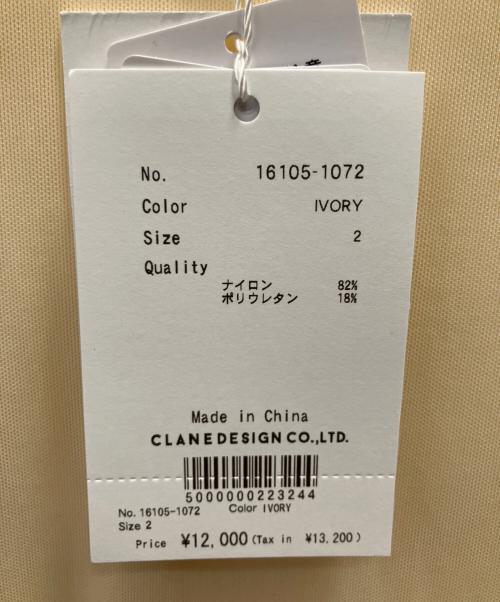 CLANE（クラネ）CLANE (クラネ) SHEER MESH CREW NECK TOPS ベージュ サイズ:2 未使用品の古着・服飾アイテム