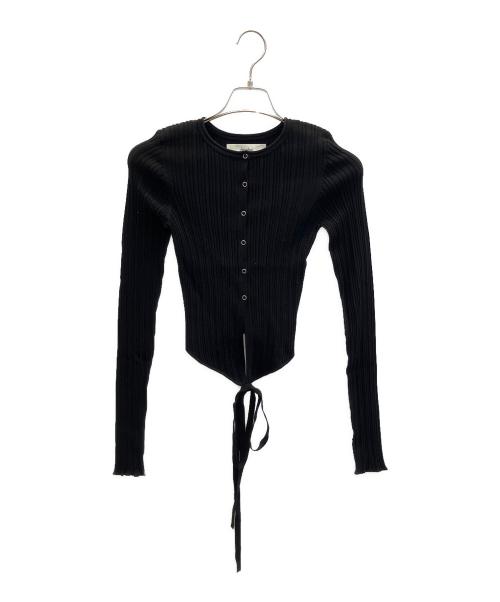 anuke（アンヌーク）anuke (アンヌーク) Cachecoeur Knit Cardigan ブラック サイズ:フリーの古着・服飾アイテム