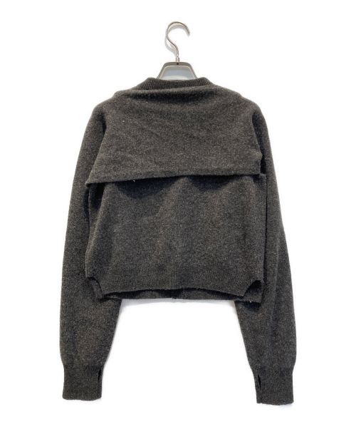 CLANE（クラネ）CLANE (クラネ) ARRANGE KNIT TOPS グレー サイズ:1の古着・服飾アイテム