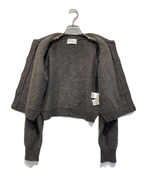 CLANE（クラネ）CLANE (クラネ) ARRANGE KNIT TOPS グレー サイズ:1の古着・服飾アイテム