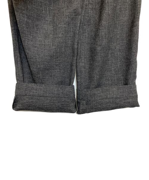 BRUNELLO CUCINELLI（ブルネロクチネリ）BRUNELLO CUCINELLI (ブルネロクチネリ) ストレートレッグ プリーツ トラウザーズ チャコールグレー サイズ:38の古着・服飾アイテム