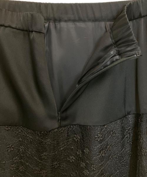 theory luxe（セオリーリュクス）theory luxe (セオリーリュクス) ギャザーフレアスカート ブラック サイズ:38の古着・服飾アイテム