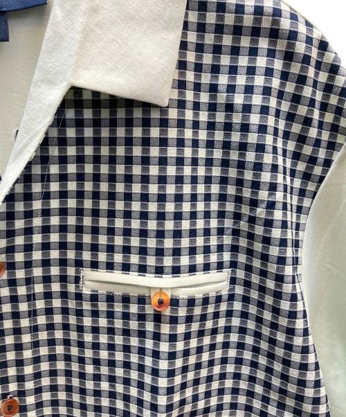 adidas（アディダス）adidas (アディダス) MALBON GOLF (マルボンゴルフ) ギンガムチェック フルオープンシャツ ブルー サイズ:2XL 未使用品の古着・服飾アイテム