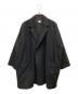 DELUXE（デラックス）の古着「カシミヤ混ウールコート」｜ブラック