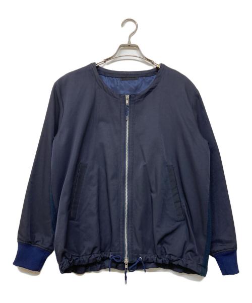 DISCOVERED（ディスカバード）DISCOVERED (ディスカバード) BACK KNIT BLOUSON(バック ニット ブルゾン) ネイビー サイズ:１の古着・服飾アイテム