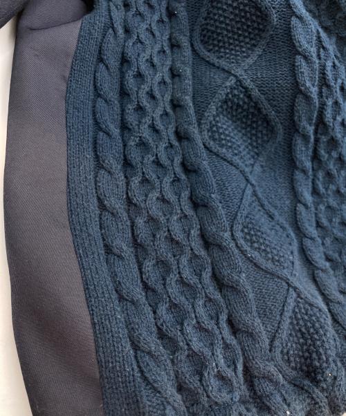 DISCOVERED（ディスカバード）DISCOVERED (ディスカバード) BACK KNIT BLOUSON(バック ニット ブルゾン) ネイビー サイズ:１の古着・服飾アイテム