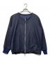 DISCOVERED（ディスカバード）の古着「BACK KNIT BLOUSON(バック ニット ブルゾン)」｜ネイビー