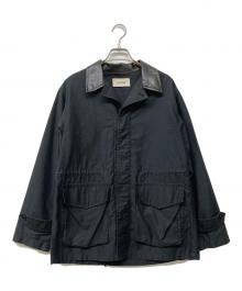 MACPHEE（マカフィー）の古着「スラブバックサテンミリタリージャケット」｜ブラック