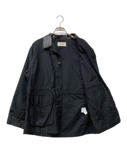 MACPHEE（マカフィー）MACPHEE (マカフィー) スラブバックサテンミリタリージャケット ブラック サイズ:36の古着・服飾アイテム