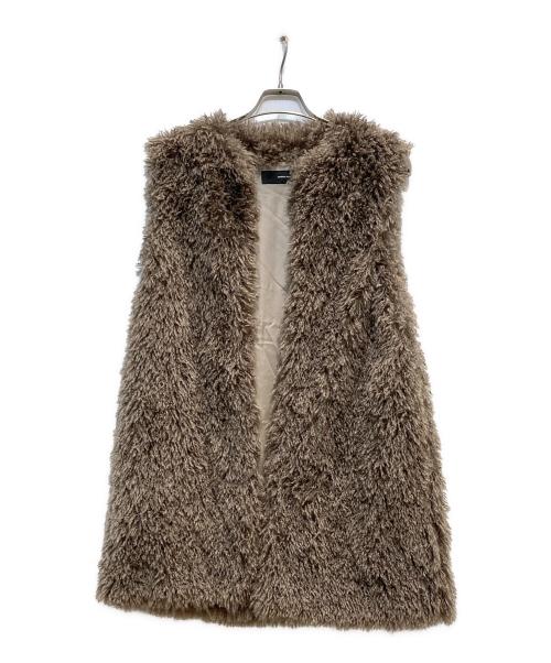 JOURNAL STANDARD（ジャーナルスタンダード）JOURNAL STANDARD (ジャーナルスタンダード) エコファーベスト ブラウン サイズ:FREEの古着・服飾アイテム