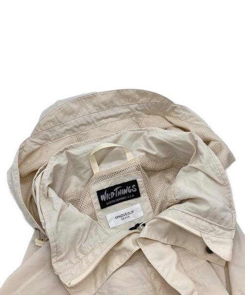 WILD THINGS（ワイルドシングス）WILD THINGS (ワイルドシングス) OPAQUE.CLIP (オペークドットクリップ) ドロストナイロンコート アイボリー サイズ:Mの古着・服飾アイテム