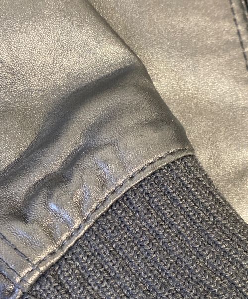 DIOR HOMME（ディオール オム）DIOR HOMME (ディオール オム) 裏地キルティング ジップアップレザージャケット/エディ期/Archive ブラック サイズ:46の古着・服飾アイテム