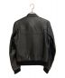 DIOR HOMME (ディオール オム) 裏地キルティング ジップアップレザージャケット/エディ期/Archive ブラック サイズ:46：90000円