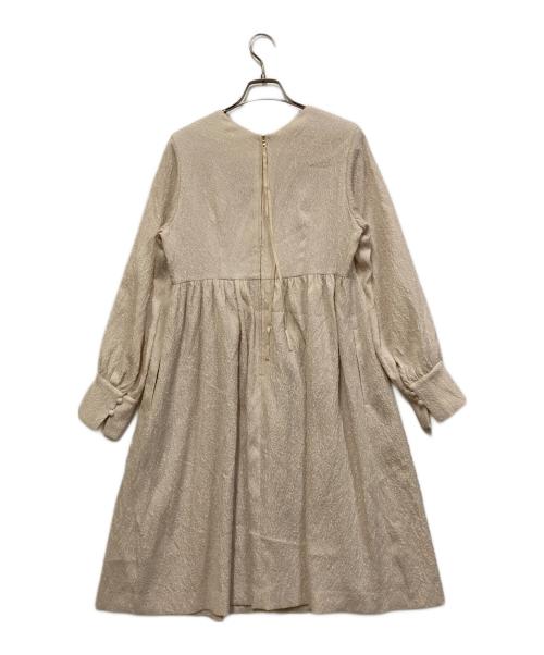 La TOTALITE（ラ ト―タリテ）La TOTALITE (ラ ト―タリテ) ジャガードミニワンピース ベージュ サイズ:SIZE Freeの古着・服飾アイテム