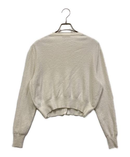 EVERYDAY I LIKE.（エヴリデイ アイ ライク）EVERYDAY I LIKE. (エヴリデイ アイ ライク) Floche クルーネック カーディガン ホワイト サイズ:SIZE Freeの古着・服飾アイテム