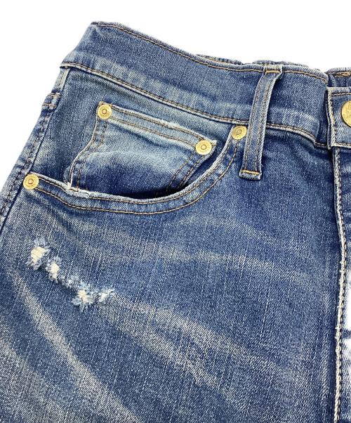 SURT（サート）SURT (サート) MUSE de Deuxieme Classe (ミューズ ドゥーズィエム クラス) 別注スリットデニムパンツ インディゴ サイズ:Mの古着・服飾アイテム