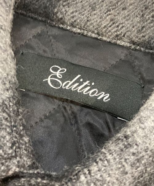 edition（エディション）Edition (エディション) オンブレーチェックCPOシャツ グレー サイズ:Freeの古着・服飾アイテム