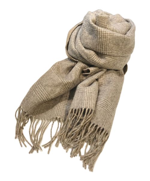 THROW（スロー）THROW (スロー) カシミヤ混ストール ベージュの古着・服飾アイテム