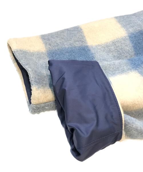 ISABEL MARANT（イザベルマラン）ISABEL MARANT (イザベルマラン) Kelyan Checked Single-breasted Coat MA0984-21A008H  ブルー×アイボリー サイズ:48の古着・服飾アイテム