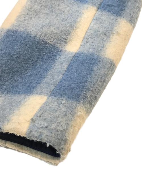 ISABEL MARANT（イザベルマラン）ISABEL MARANT (イザベルマラン) Kelyan Checked Single-breasted Coat MA0984-21A008H  ブルー×アイボリー サイズ:48の古着・服飾アイテム