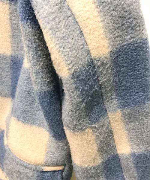 ISABEL MARANT（イザベルマラン）ISABEL MARANT (イザベルマラン) Kelyan Checked Single-breasted Coat MA0984-21A008H  ブルー×アイボリー サイズ:48の古着・服飾アイテム