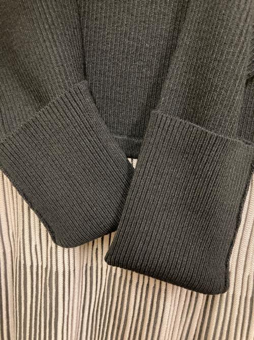 Apuweiser-riche（アプワイザーリッシェ）Apuweiser-riche (アプワイザーリッシェ) シアーストライプニットワンピース ブラック サイズ:SIZE 2の古着・服飾アイテム