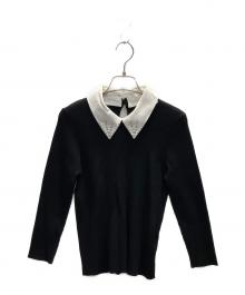 Apuweiser-riche（アプワイザーリッシェ）の古着「バリエーション襟付きニット」｜ブラック