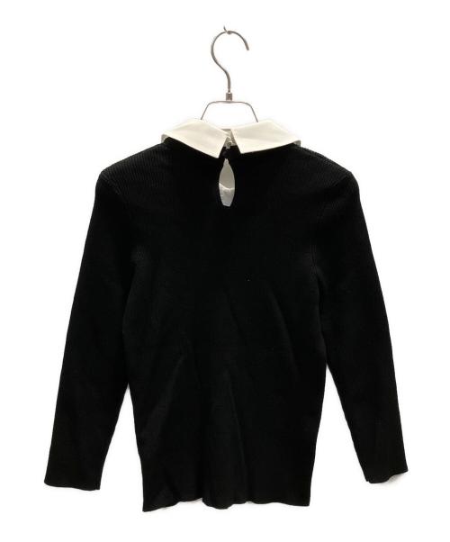 Apuweiser-riche（アプワイザーリッシェ）Apuweiser-riche (アプワイザーリッシェ) バリエーション襟付きニット ブラック サイズ:2 未使用品の古着・服飾アイテム